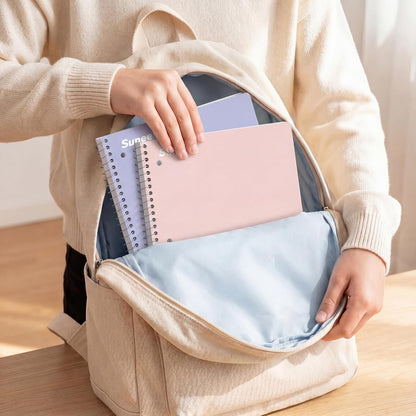 70 college ruled double-sided sheets per notebook (140 writing pages)