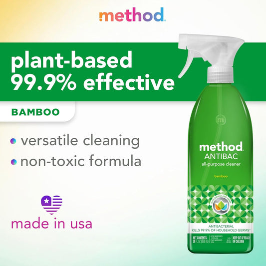 Method_Antibacterial_All-Purpose_Cleaner_Spray,_Bamboo,_Kills_99.9%_of_Household_Germs,_28_Fl_Oz