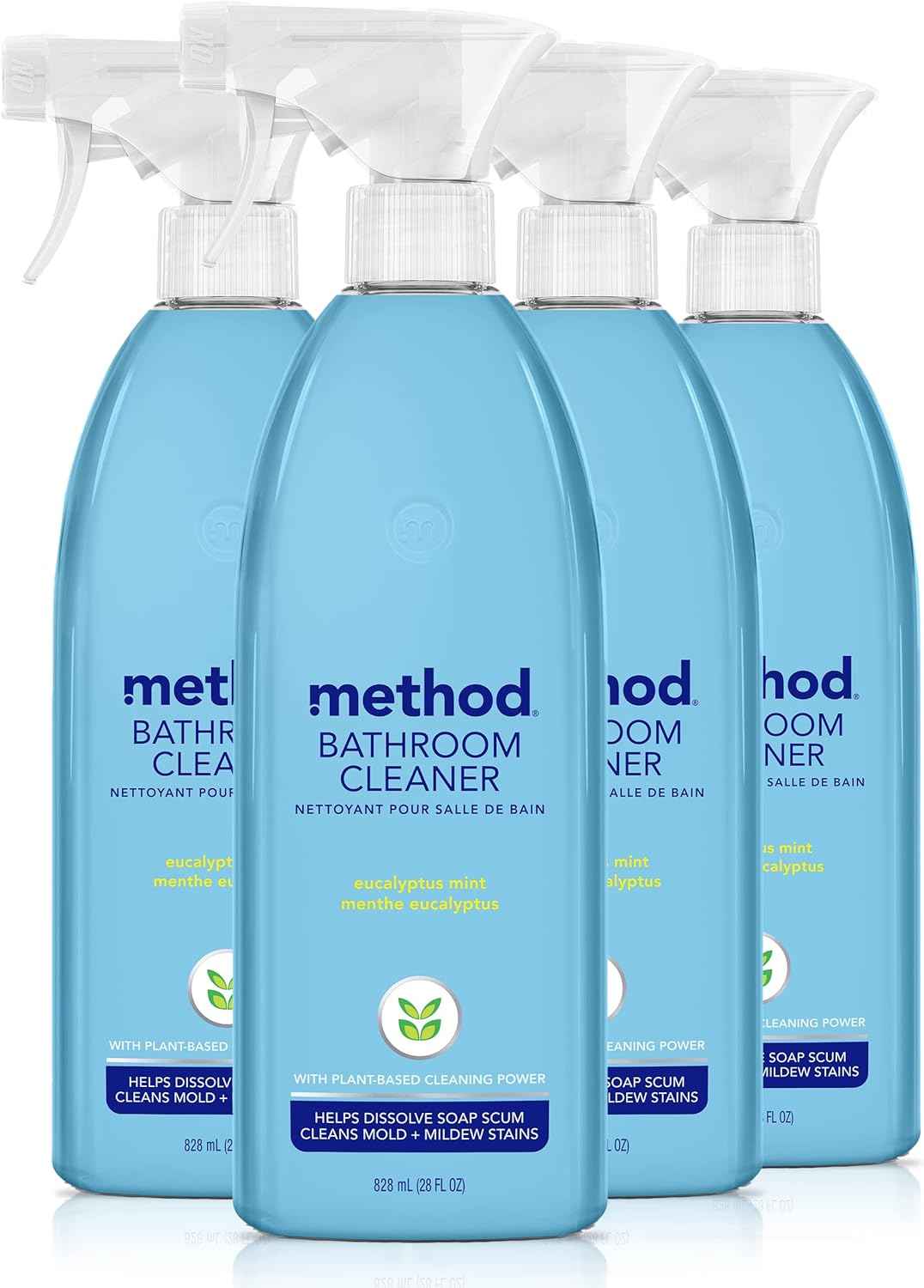 Method Bathroom Cleaner, Removes Mold + Mildew Stains, Eucalyptus Mint, 28 Fl Oz