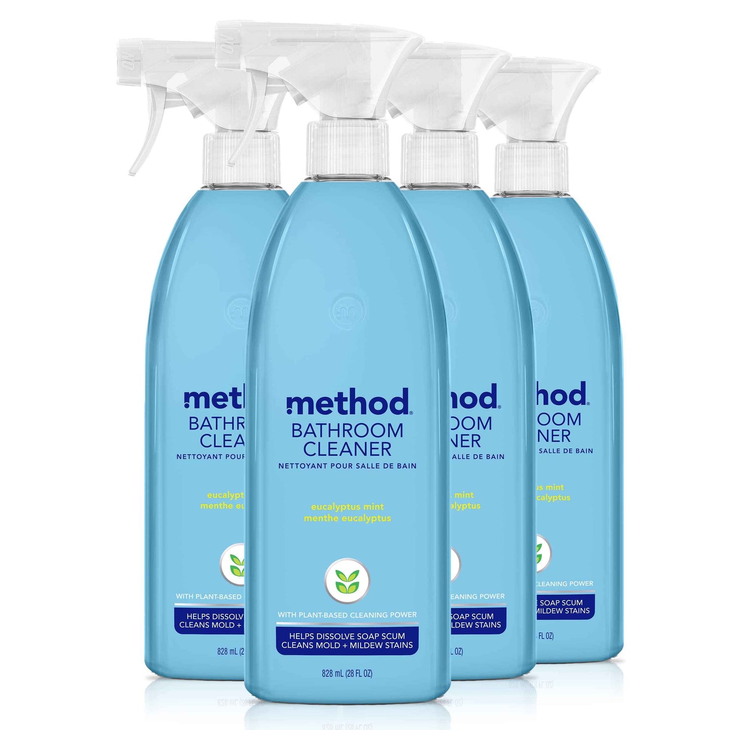 Method Bathroom Cleaner, Removes Mold + Mildew Stains, Eucalyptus Mint, 28 Fl Oz