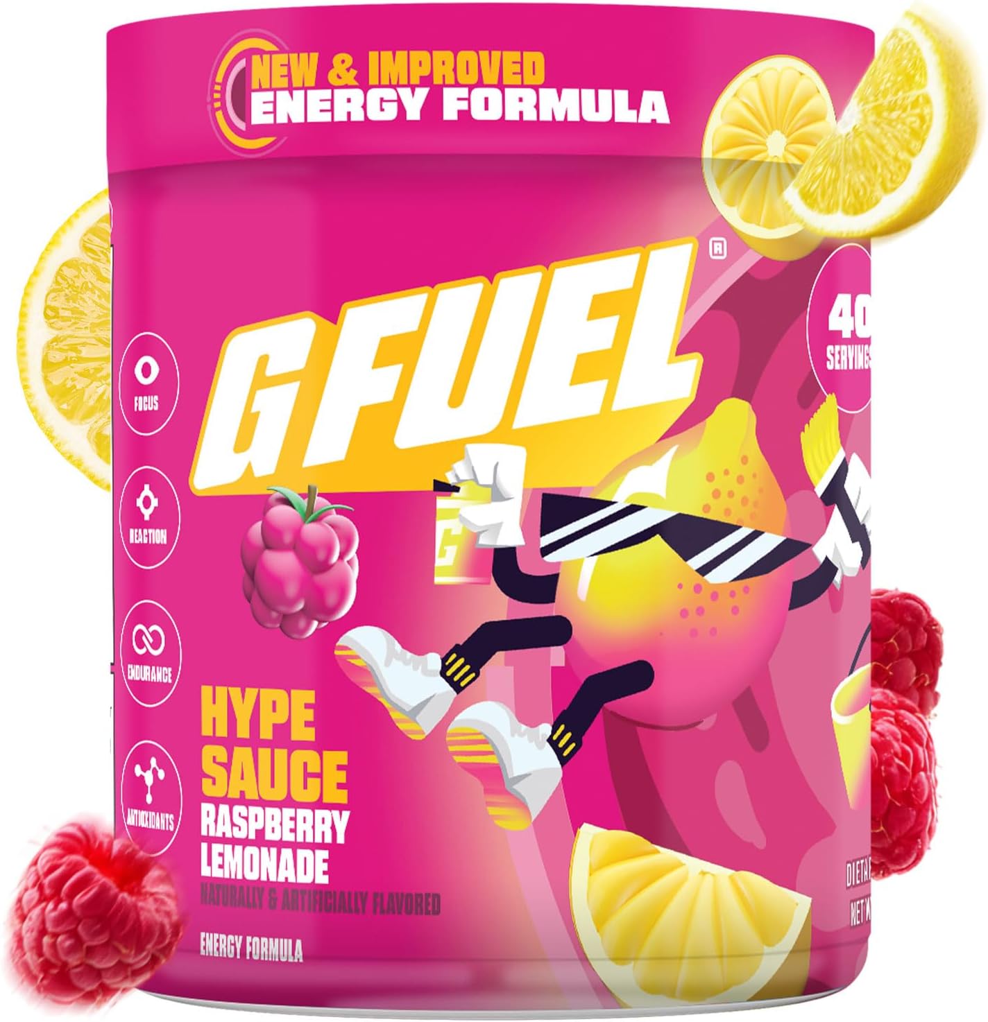G_Fuel_Hype_Sauce_2.0_Energy_Drink_Powder,_Pre_Workout_Caffeine_Mix_for_Gaming,_Sugar_Free_Focus_Amino,_Vitamin_+_Antioxidants,_8.7oz_(Raspberry_Lemonade,_40_Servings)