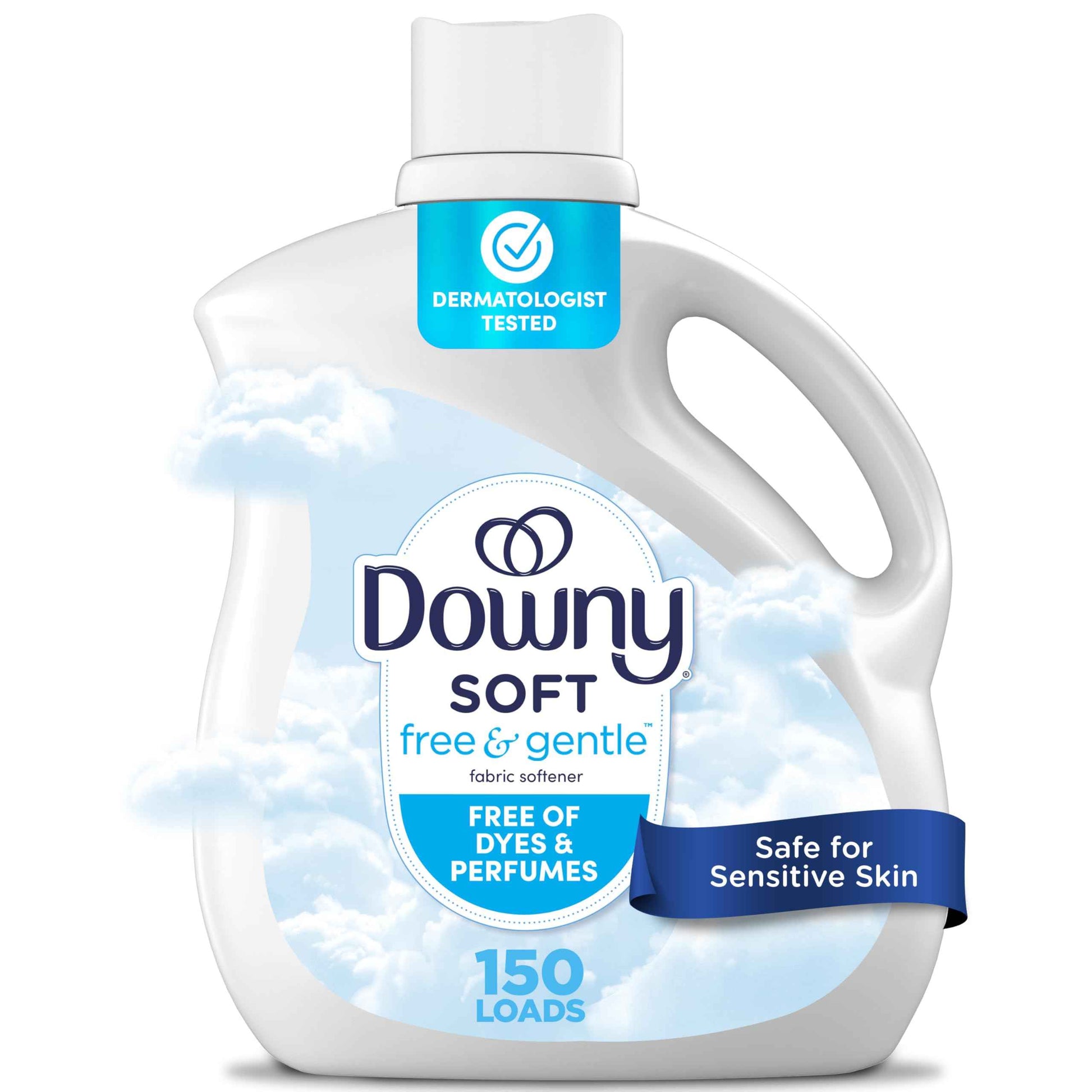 Downy Free & Gentle Liquid Fabric Softener, Hypoallergenic, Sensitive Skin Friendly Fabric Conditioner Liquid