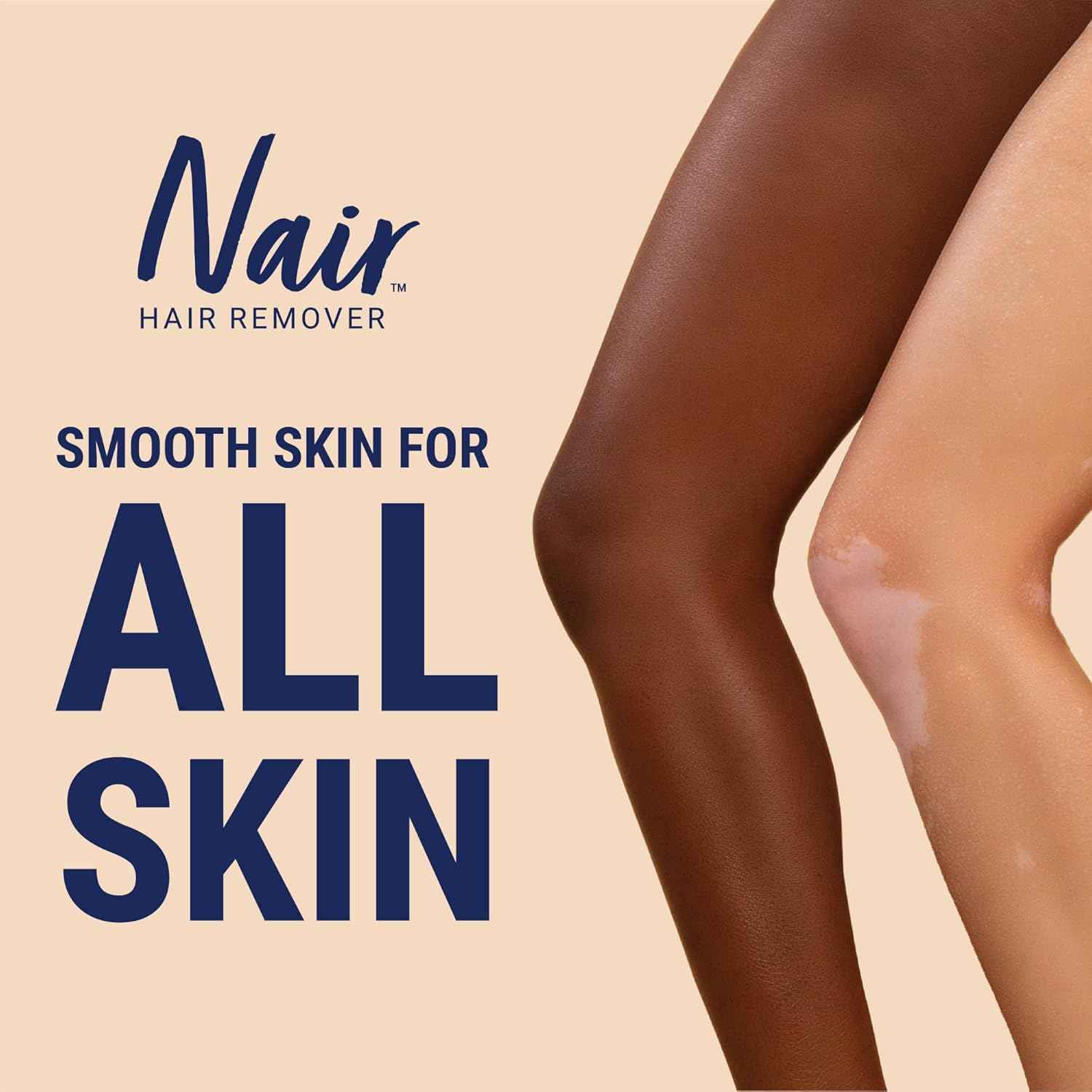 Nair Hair Remover Moisturizing Face Cream, with Sweet Almond Oil, 2OZ