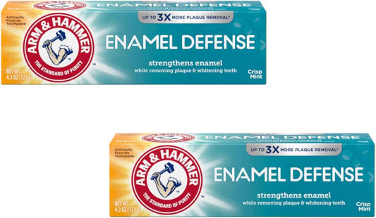 ARM & HAMMER Enamel Defense Fluoride Anticavity Toothpaste Fresh Mint 4.3 oz