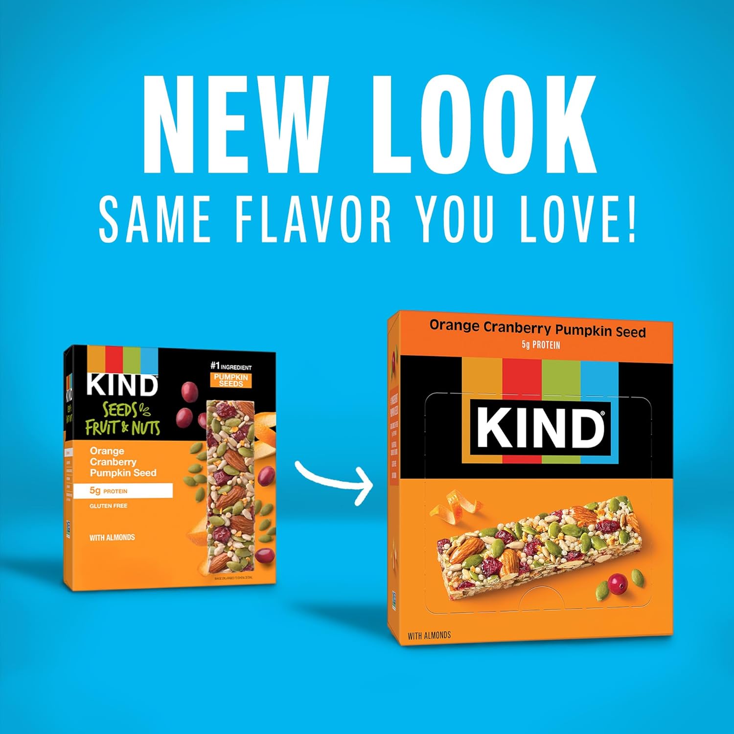 KIND_Healthy_Snacks_Bars,_Orange_Cranberry_Pumpkin_Seed,_Gluten_Free,_High_Fiber_Snacks,_5g_Protein,_12_Count