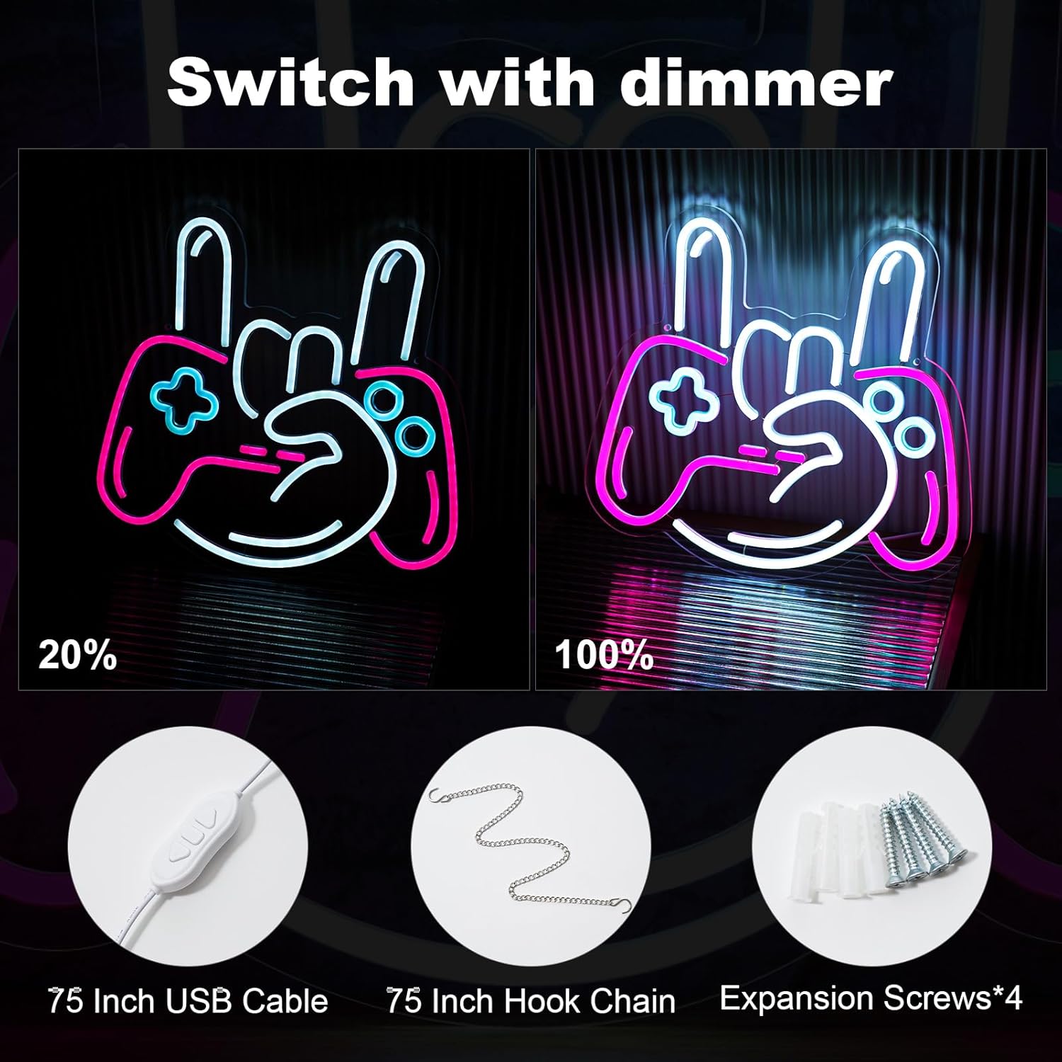 Gamer_LED_Neon_Sign_for_Wall_Decoration_Lightness_Controllable_neon_Light_for_Man_cave_Decor,_Christmas_Ornament,_Party_and_Game_Room_5v_USB_Power