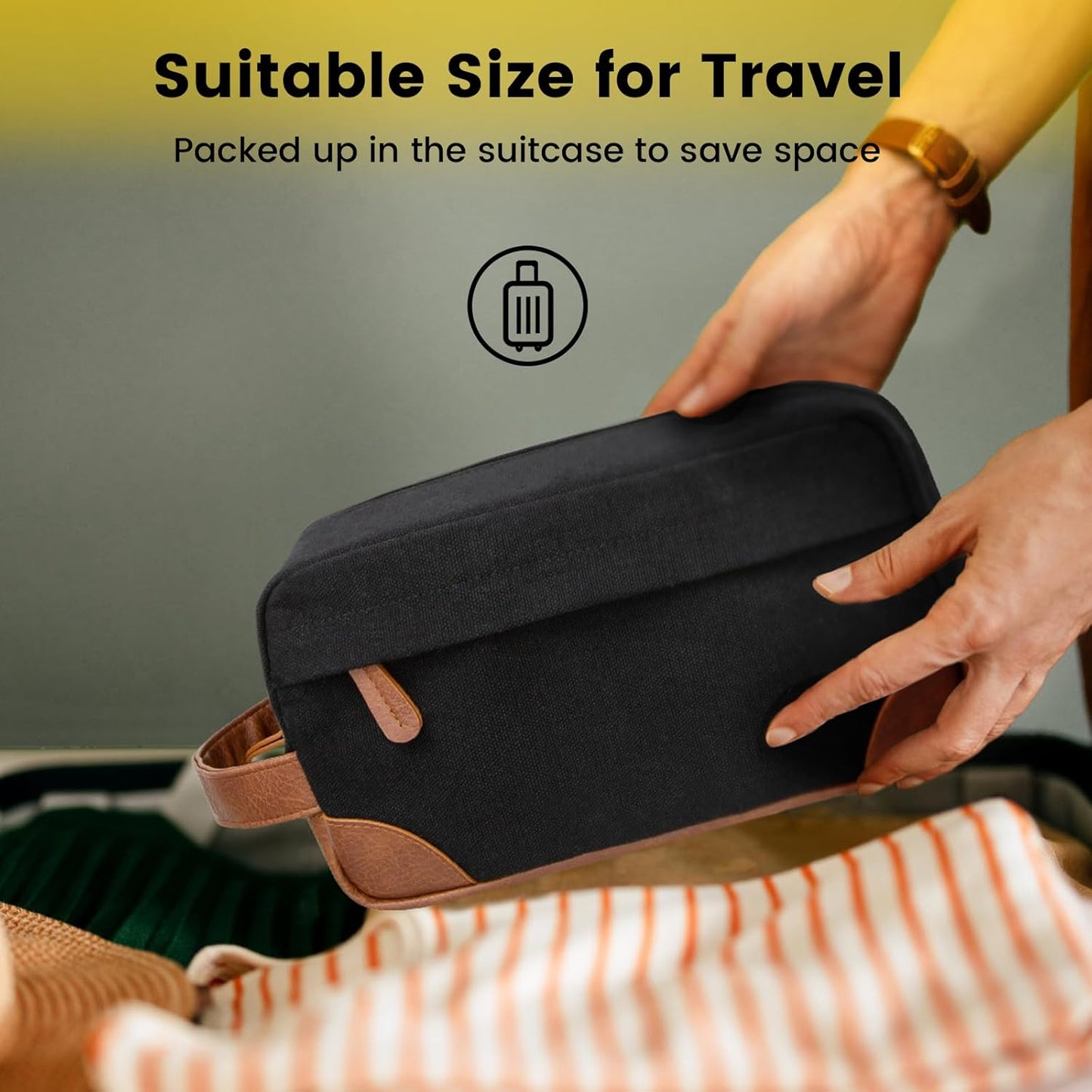 Vorspack_Travel_Toiletry_Bag_-_Hanging_Toiletry_Bag_for_Men_Water_Resistant_Canvas_Shaving_Bag_with_Large_Capacity_for_Travel_-_Black