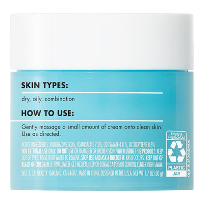 e.l.f._SKIN_Holy_Hydration!_Face_Cream_-_Broad_Spectrum_SPF_30_Sunscreen,_Moisturizes_&_Softens_Skin,_Quick-Absorbing_&_Ultra-Hydrating,_1.7_Oz_(50g)