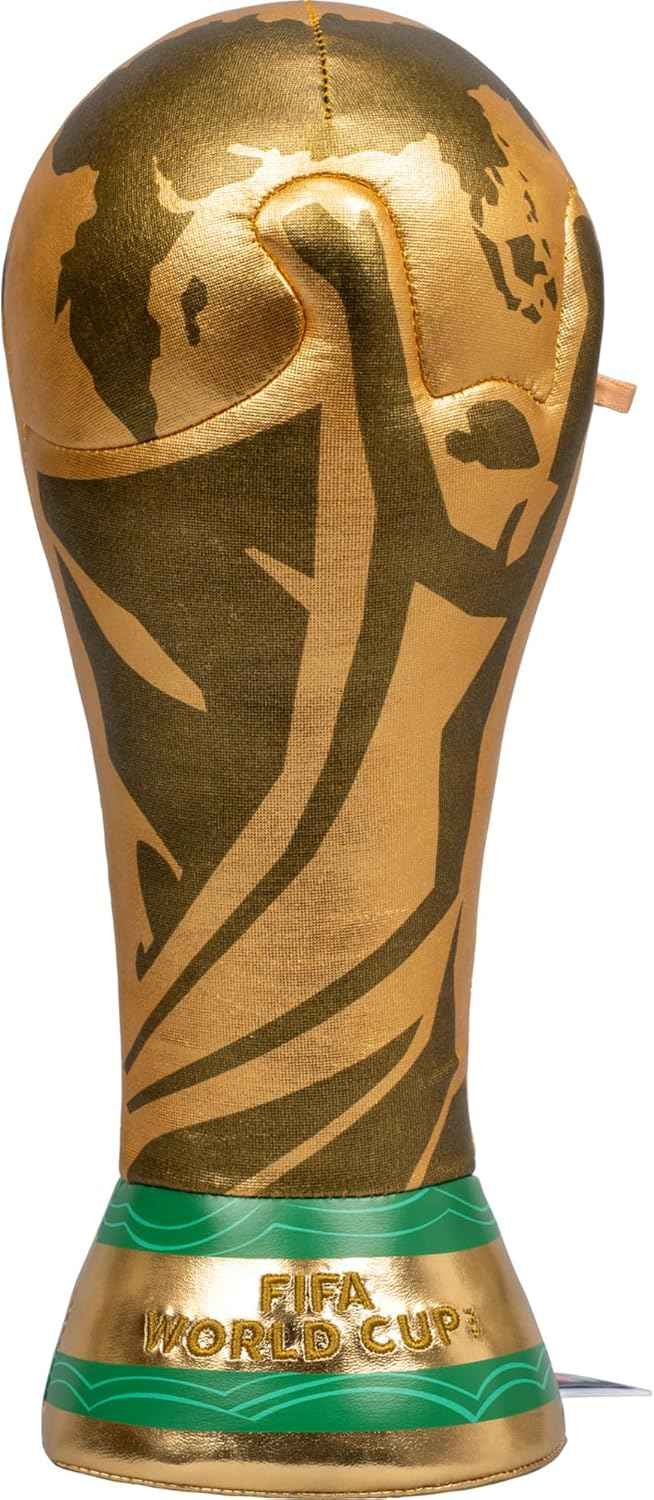 Jazwares FIFA World Cup 2026 10-Inch Plush Trophy - Official 2026 World Cup Collectible - Ages 3+