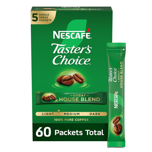 Nescafe_Taster's_Choice_Decaf_Instant_Coffee,_House_Blend,_0.52_Ounce_(Pack_of_60_-12x5_pcs)