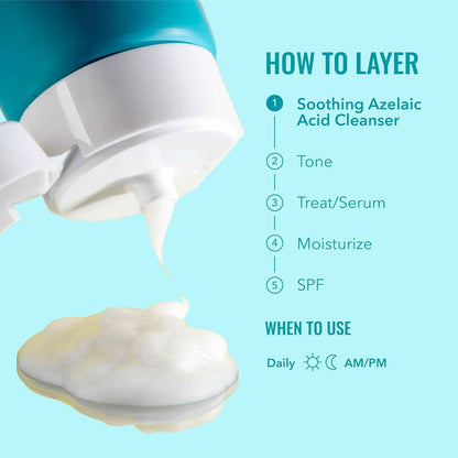 Good Molecules Soothing Azelaic Acid Cleanser – Gentle Creamy Non-Foaming Face Wash for Oily & Sensitive Skin – Vegan & Fragrance-Free – 120 ml