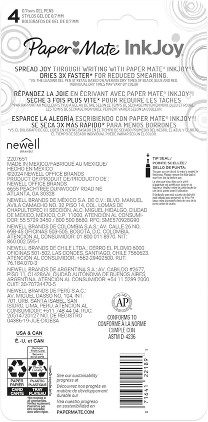 Paper_Mate_InkJoy_Gel_Pens,_Candy_Pop_Special_Edition,_Medium_Point_(0.7mm),_Retractable,_Assorted_Colors,_4_Count_-_Fun_Office_Supplies,_Writing,_Journaling