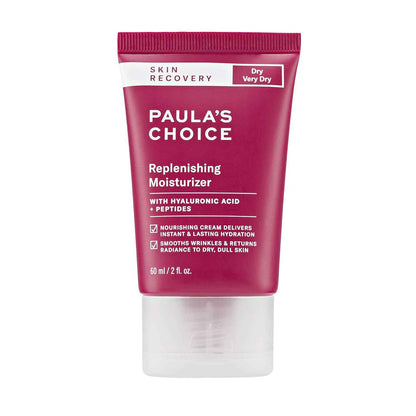 Paula's Choice SKIN RECOVERY Replenishing Face Moisturizer Cream, Daily Facial Moisturizer with Hyaluronic Acid, & Peptides, Face Lotion for Dry, Sensitive Skin, Fragrance-Free, 2oz