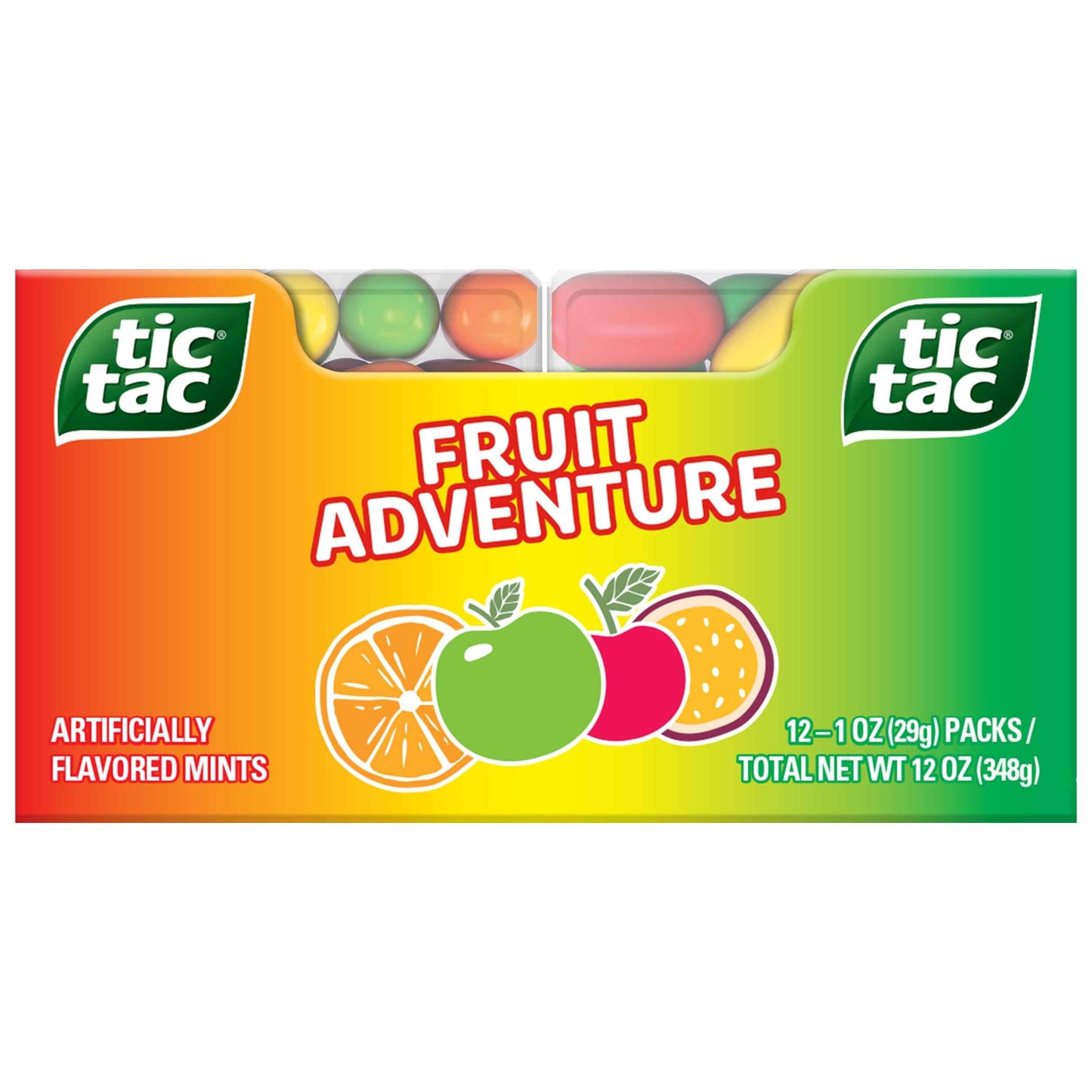 Tic Tac Fruit Adventure, On-the-Go Pocket-Sized Mints, 100 pieces GMO Free
