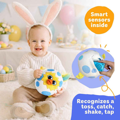 Move2Play, Easter Egg Toss Kids Game | Easter Basket Stuffer & Gift for Kids Ages 3-8+ | Hilarious Indoor/Outdoor Game | Fun Easter Toy for Toddlers, Boys & Girls