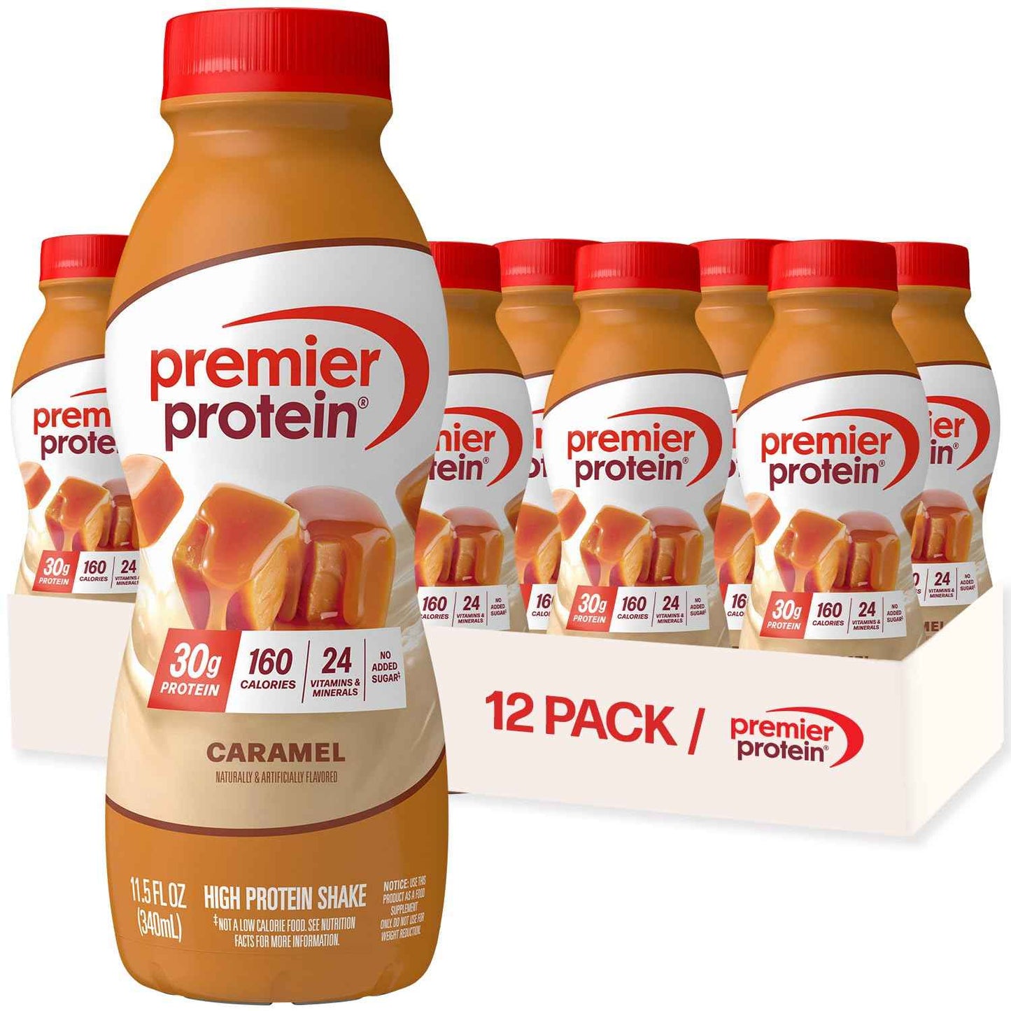 Premier Protein Shake, 30g Protein, No Added Sugar, 24 Vitamins & Minerals to Support Immune Health, 11.5 fl oz
