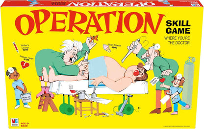 Hasbro Gaming Operation Electronic Board Game, Family Games for Kids Ages 6+, Kids Board Games for 1+ Players, Funny Games for Kids, Easter Gifts for Boys and Girls (Amazon Exclusive)