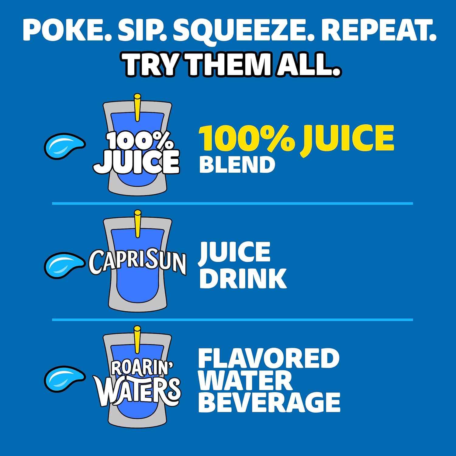 Capri Sun 100% Juice Fruit Punch Naturally Flavored Juice Blend