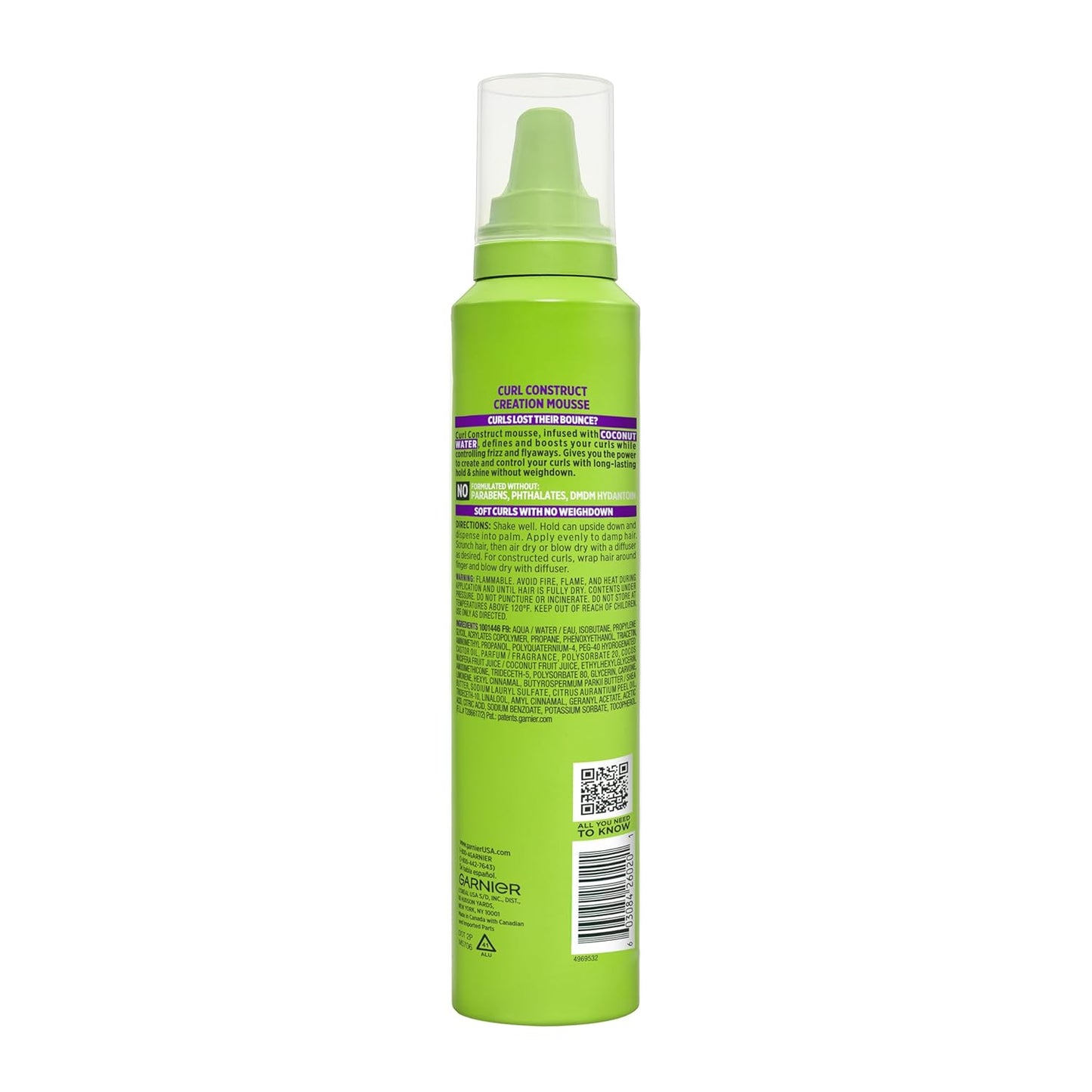 Garnier_Fructis_Curl_Construct_Creation_Mousse,_Curl_Activator_Provides_Frizz_Control,_Long-Lasting_Hold,_and_No_Weigh-Down_for_Curly,_Wavy,_and_Coily_Hair,_6.8_oz_(Packaging_May_Vary)