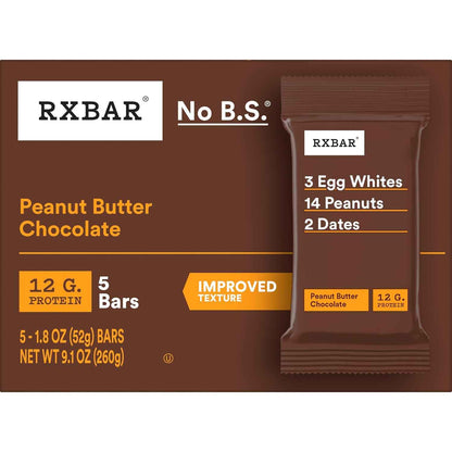 RXBAR Protein Bars, Protein Snack, Snack Bars, Peanut Butter Chocolate
