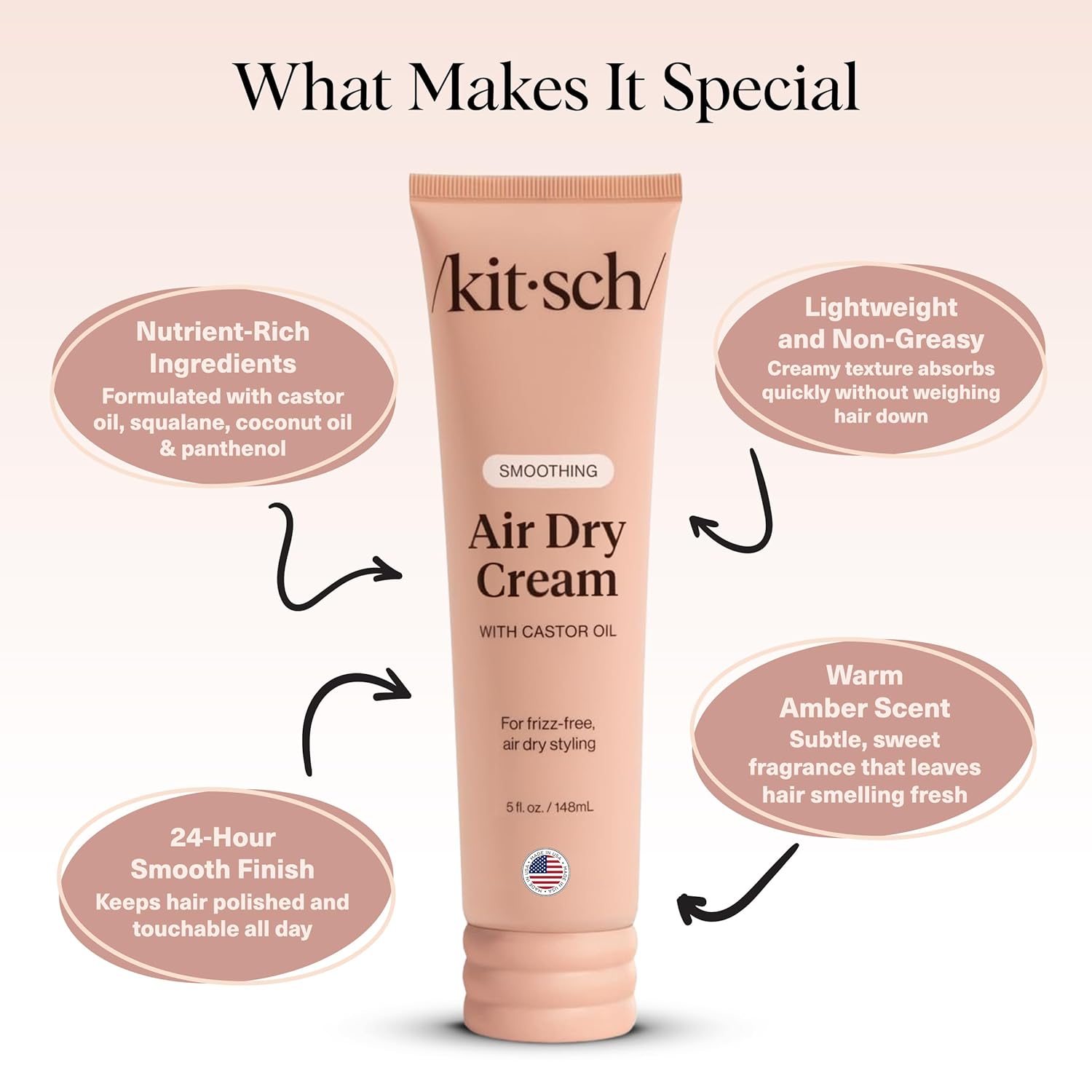 Kitsch_Smoothing_Air_Dry_Cream_for_Hair_–_Frizz_Control_Hair_Care_Product_with_Castor_Oil_&_Coconut_Oil_–_Weightless_Styling_Cream_-_Enhances_Natural_Texture_Appearance_|_Ideal_Gifts_for_Women_–_5_oz