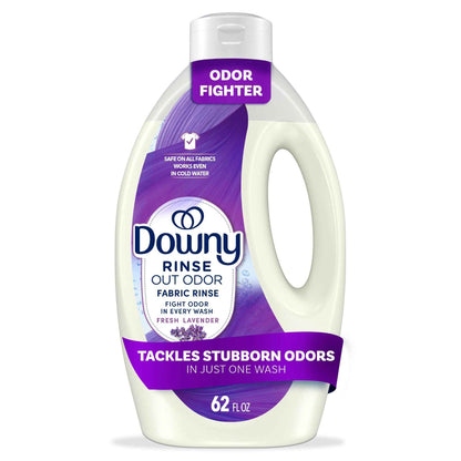 Downy RINSE & REFRESH Laundry Odor Remover and Fabric Softener, Safe on ALL Fabrics, Gentle on Skin, HE Compatible