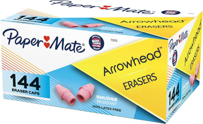 Paper_Mate_Arrowhead_Pink_Pearl_Cap_Erasers,_144_Count_-_Back_to_School,_Classroom,_Homeschool,_Teacher_Supplies