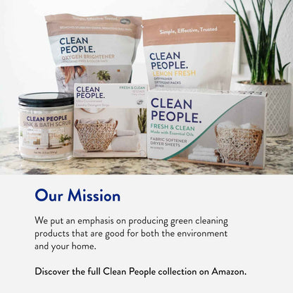 The Clean People Laundry Detergent Sheets - Laundry Soap - Ultra Concentrated, Recyclable Packaging, Stain Fighting
