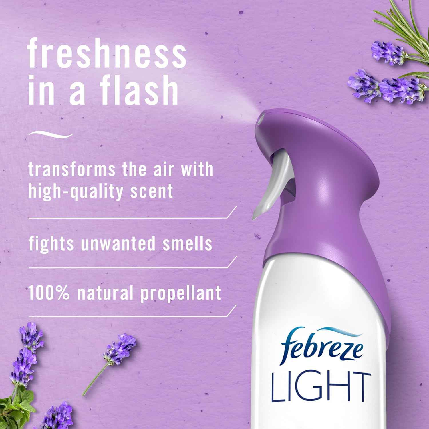 Febreze Air Mist Air Freshener Spray, Odor-Fighting Room Spray, Air Fresheners for Home and Bathroom and Kitchen, Aerosol Can