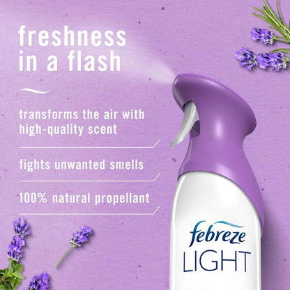 Febreze Air Mist Air Freshener Spray, Odor-Fighting Room Spray, Air Fresheners for Home and Bathroom and Kitchen, Aerosol Can