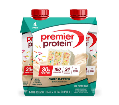 Premier Protein Shake, 30g Protein, No Added Sugar, 24 Vitamins & Minerals to Support Immune Health, Gluten-Free, 11 fl oz