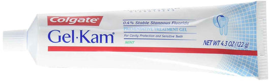 Colgate, PPAX1176035, Gel-Kam Fluoride Preventive Treatment, Gel Mint Flavor, 4.30 Ounce Tube, 1 Pack