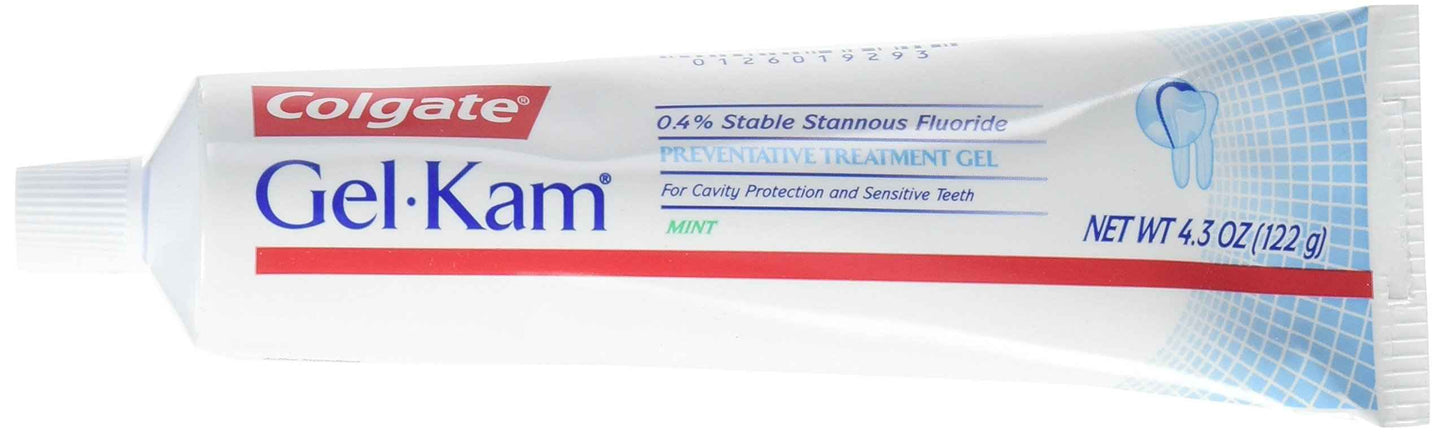 Colgate, PPAX1176035, Gel-Kam Fluoride Preventive Treatment, Gel Mint Flavor, 4.30 Ounce Tube, 1 Pack