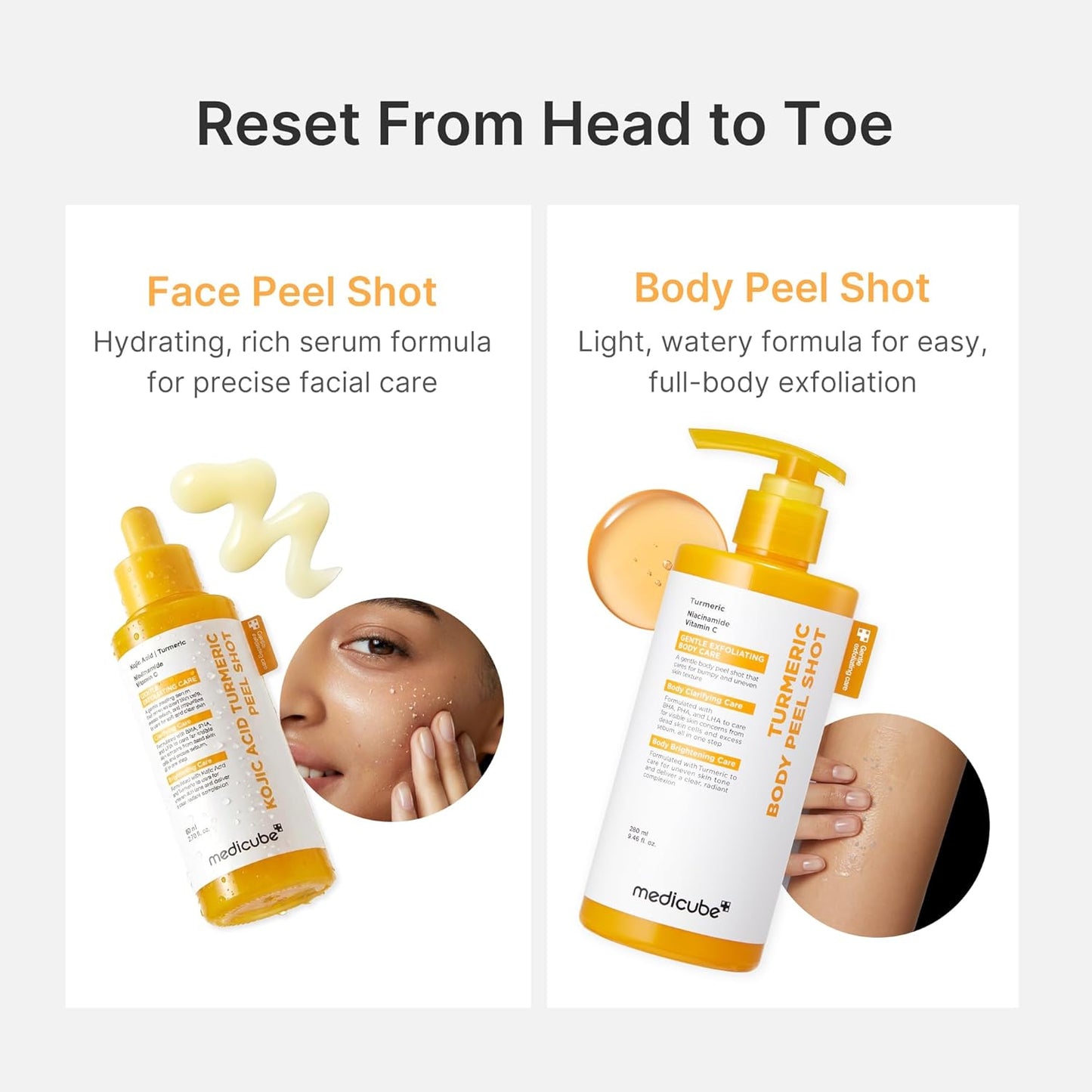 medicube_Body_Peel_Shot_with_Turmeric_|_Gentle_Body_Exfoliating_Serum_with_BHA,_LHA_&_PHA_for_Dead_Skin_Cells,_Uneven_Looking_Skin_&_Excess_Sebum_|_9.46_fl.oz