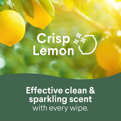 Clorox Disinfecting Wipes for Allergy Season, Bleach-Free, Multi-Surface Cleaner, Antibacterial, Fresh Scent & Crisp Lemon, 75 Count Each, Pack of 3