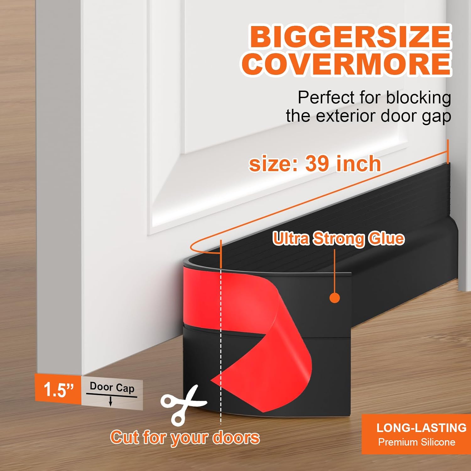 Door_Draft_Stopper,_Door_Sweep_for_Bottom_of_Door,_Weather_Stripping_Door_Seal_Gap_Filler_Bottom_Blocker_Soundproofing_Cold_Air_Insulation_Save_Energy_Install_Quickly_Easily_(Black,_39‘’)