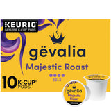 Gevalia Majestic Roast Bold Roast K‐Cup Coffee Pods, 10 ct Box