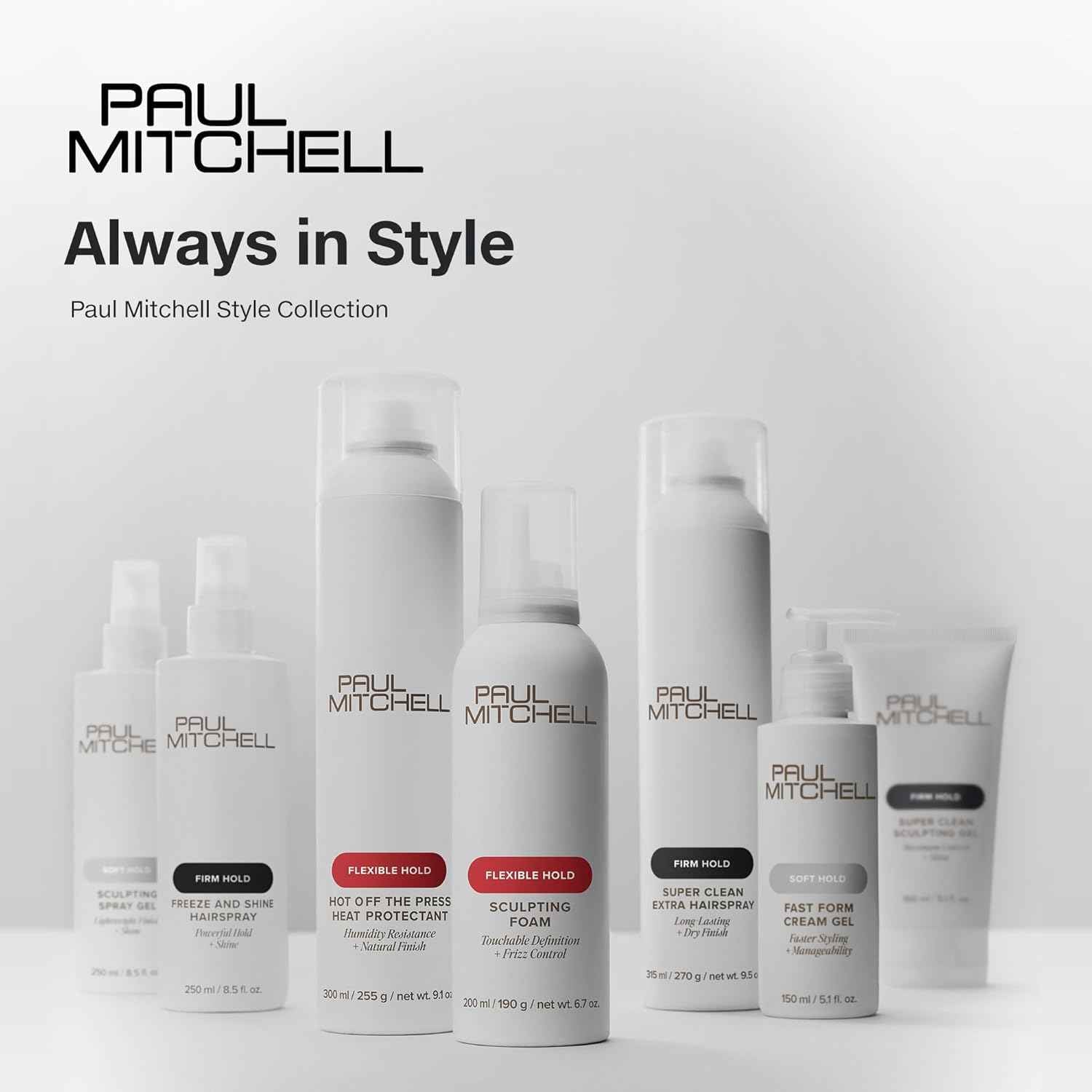 Paul Mitchell Sculpting Foam, Touchable, Flexible Hold + Frizz Control, For All Hair Types