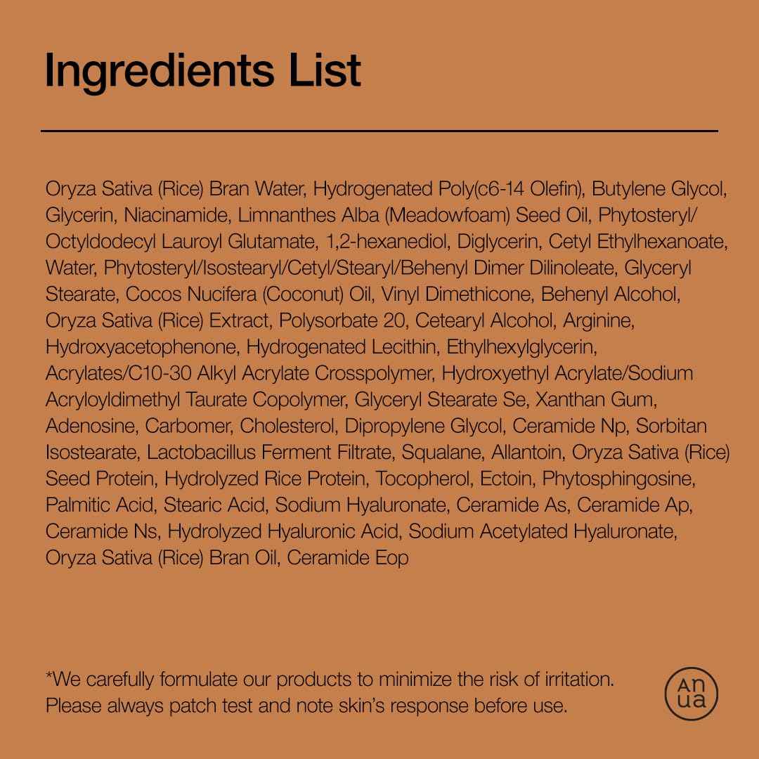 ANUA Rice 70 Intensive Moisturizing Milk, Hydrating Face Lotion, Niacinamide, Ceramides, All Skin Types, Sensitive, Skin Moisture Barrier, Lightweight Nourishing, Korean Skincare, 5.07 fl.oz.