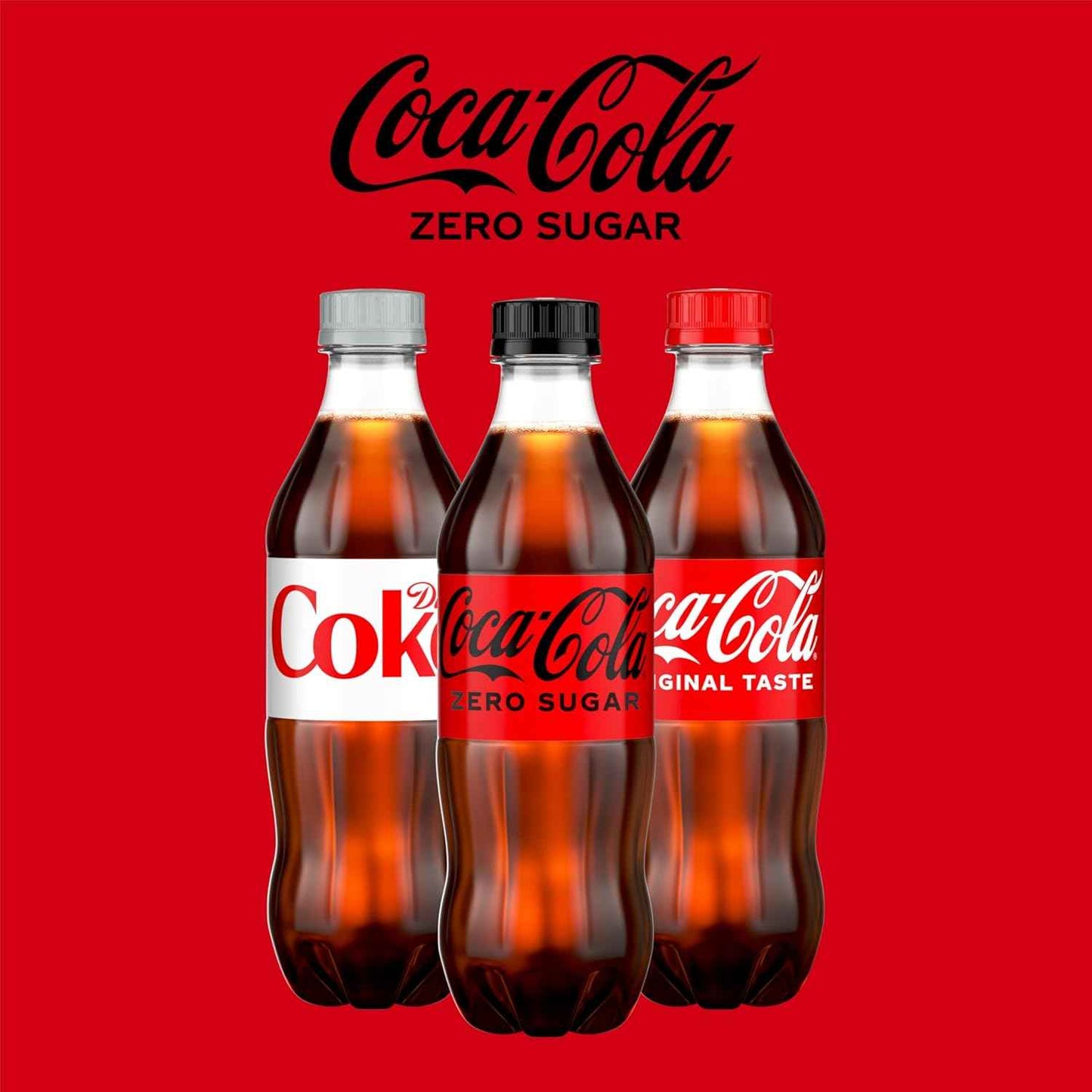 Coke Zero Sugar Diet Soda Soft Drink, 16.9 fl oz