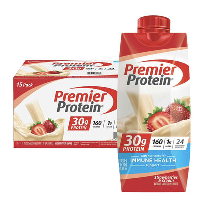 Premier Protein Shake, 30g Protein, No Added Sugar, 24 Vitamins & Minerals to Support Immune Health, Gluten-Free, 11 fl oz