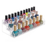 MineSign Nail Polish Holder Organizer Clear Acrylic Nail Polish Tray Fingernail Polish Display Essential Oils Holder Makeup Organizer