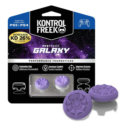 KontrolFreek_FPS_Freek_Galaxy_Purple_for_PlayStation_4_(PS4)_and_PlayStation_5_(PS5)_|_Performance_Thumbsticks_|_1_High-Rise,_1_Mid-Rise_|_Purple