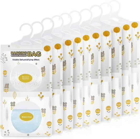 Vacplus Moisture Absorbers, Hanging Closet Dehumidifier Bags, Humidity Packs, Desiccant, Closet Dehumidifiers