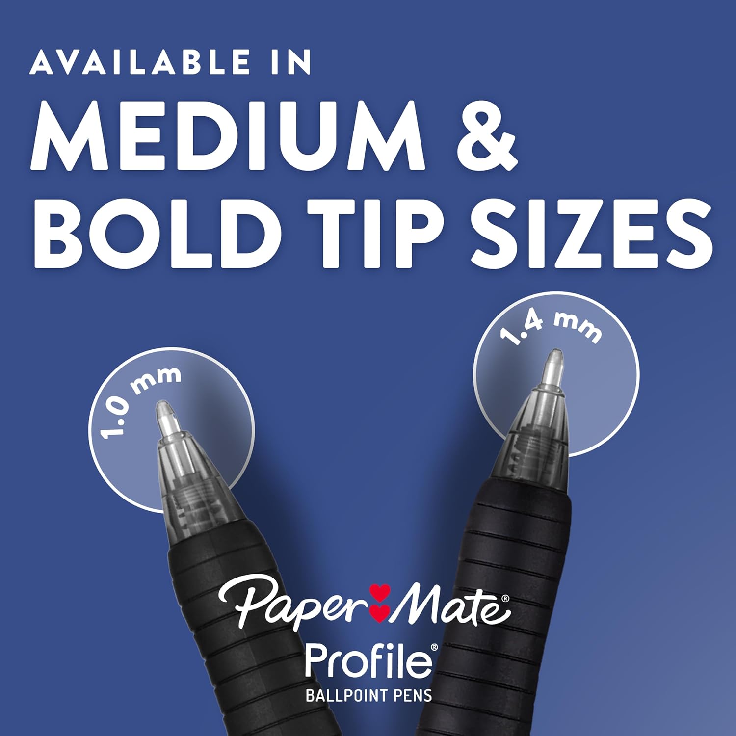 Paper_Mate_Profile_Retractable_Ballpoint_Pens,_Bold_Point_(1.4mm),_Blue,_12_Count