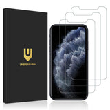 UNBREAKcable Shatterproof Tempered Glass Screen Protector for iPhone [3-Pack][Easy Installation Frame] [9H Hardness] [99.99% HD Clear] [Bubble Free] for Apple 6.7”