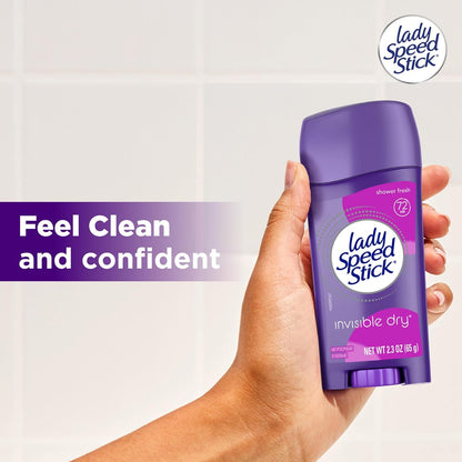 Lady_Speed_Stick_Antiperspirant_Deodorant_for_Women,_72_HR_Sweat_&_Odor_Protection,_Invisible_Dry,_Shower_Fresh_Scent,_2.3_oz_Stick_(4_Pack)