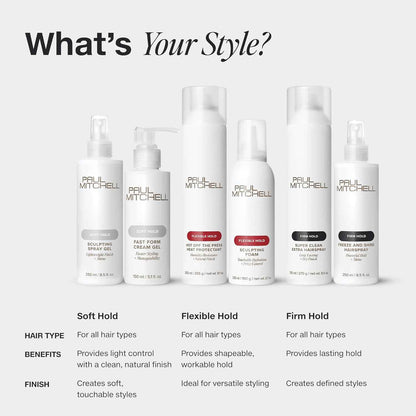 Paul Mitchell Fast Drying Sculpting Spray, Medium Hold, Touchable Finish, For All Hair Types
