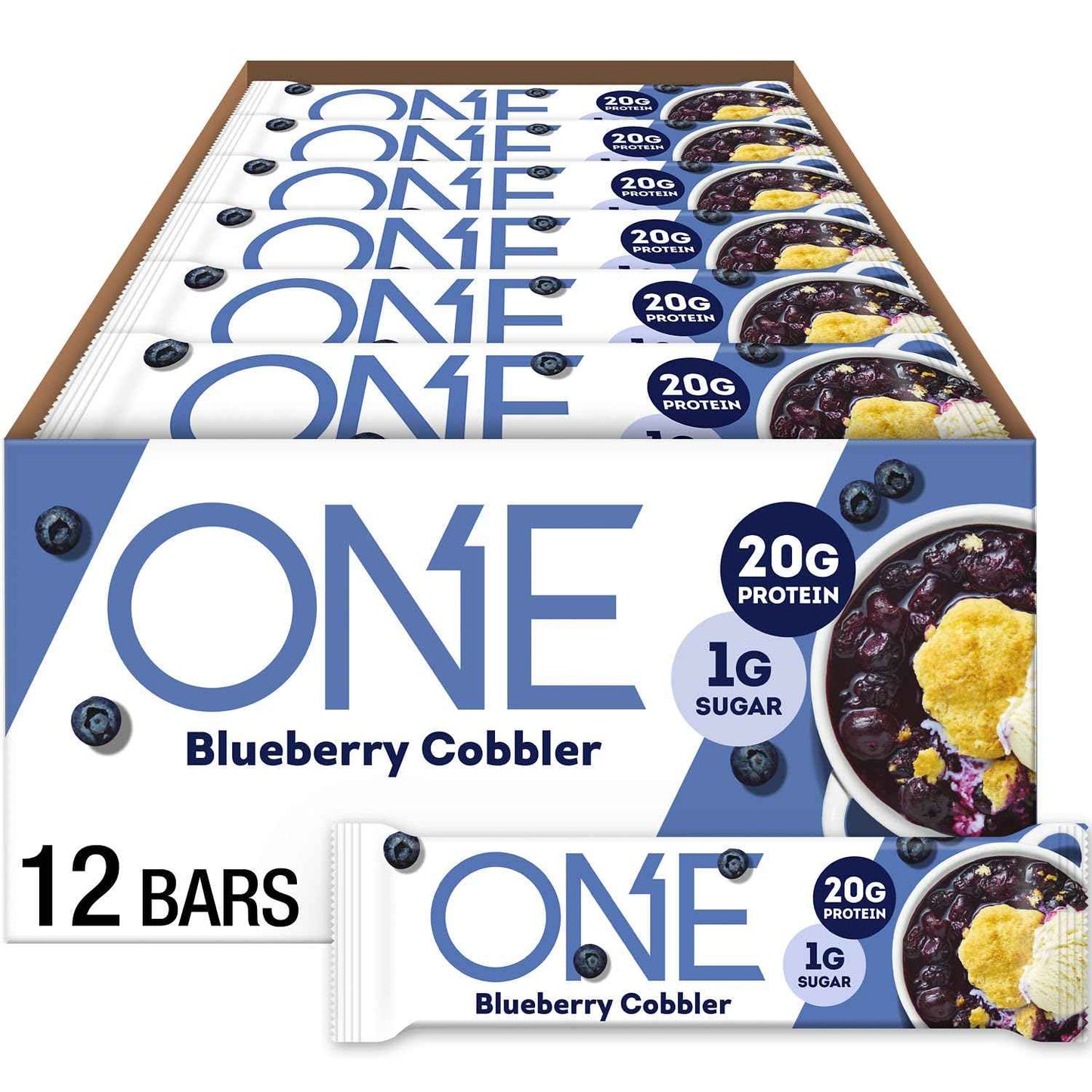 ONE Protein Bars, Gluten Free with 20g Protein and 1g Sugar, Pantry Staples, 2.12 oz