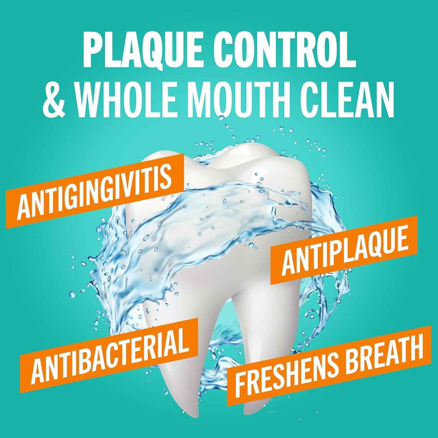 TheraBreath Plaque Control Pre-Brush Oral Rinse, Refreshing Mint Flavor, Antigingivitis and Antiplaque Rinse, Dentist Formulated, Alcohol Free, 16 Fl Oz